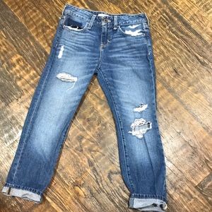 Abercrombie distressed boyfriend jeans